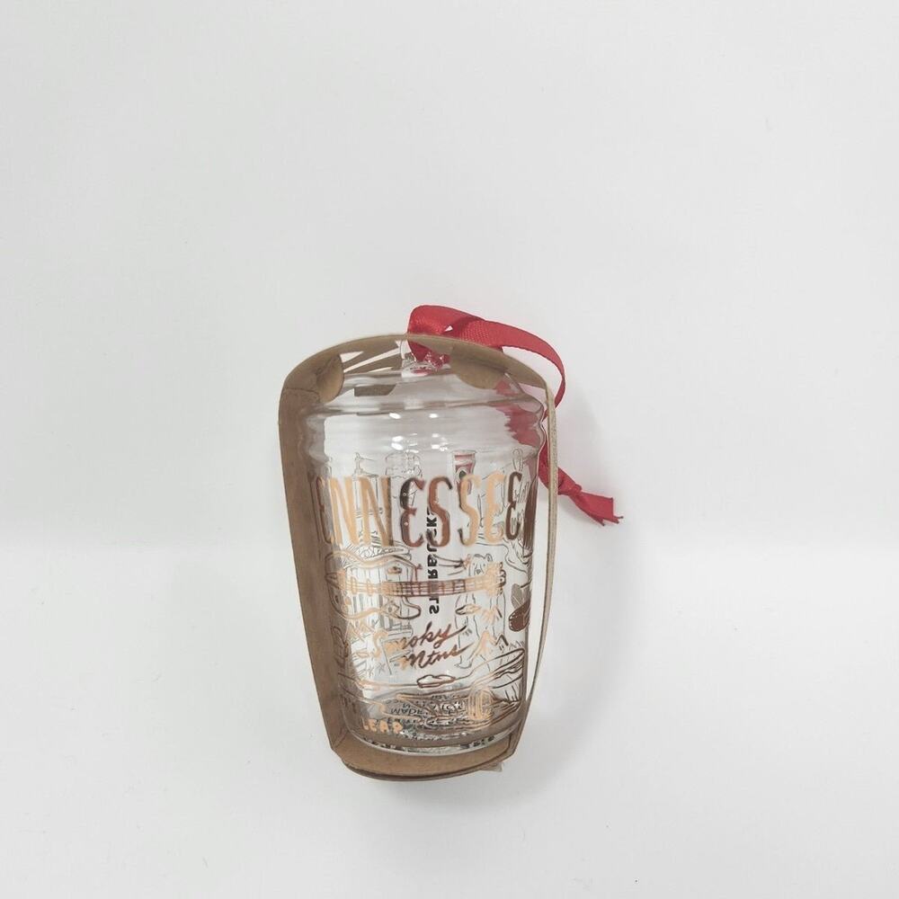 Starbucks Tennessee TN BTS Glass Red Ribbon Ornament 2021